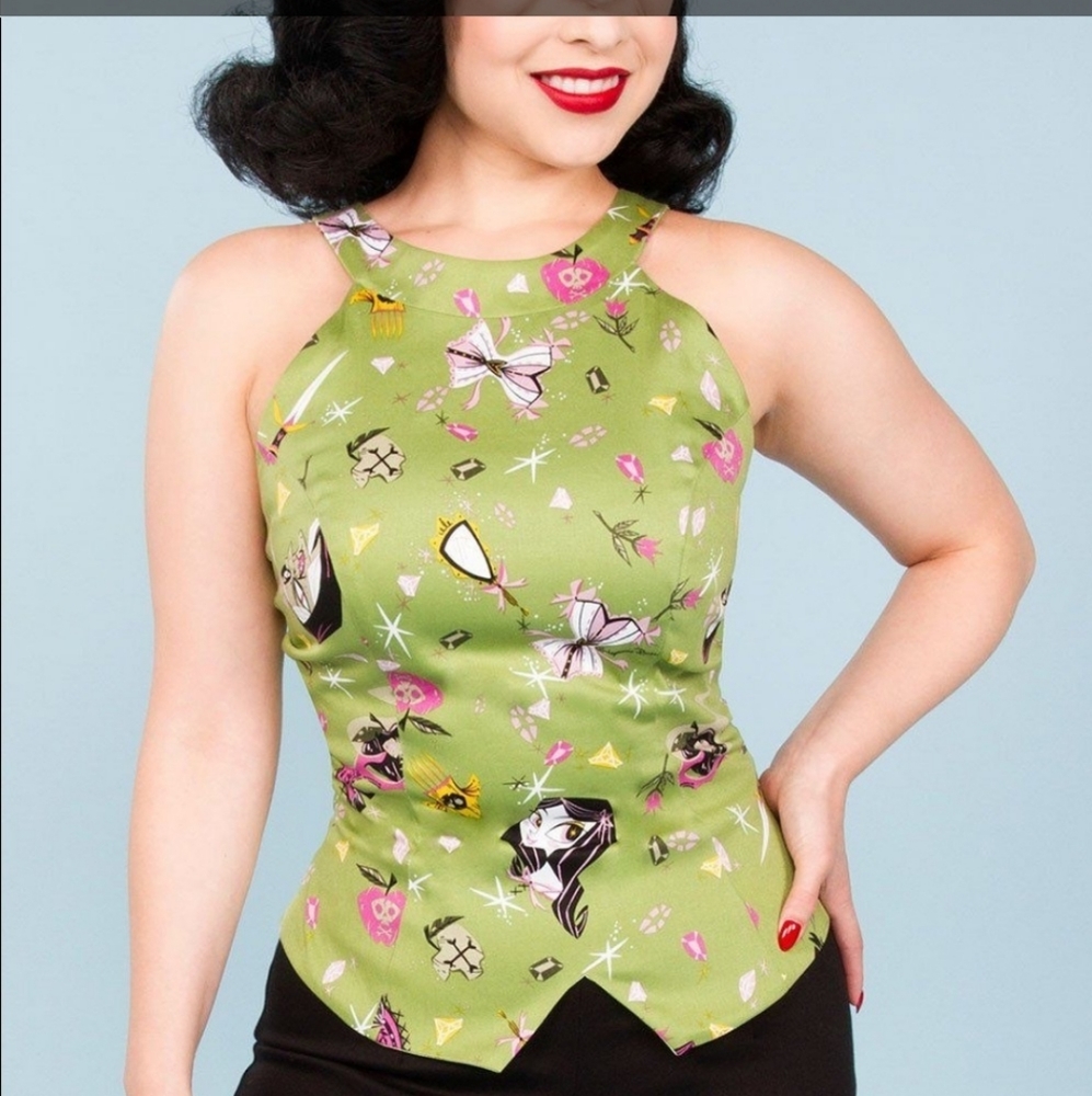 Pinup Couture Carole Villain Top
